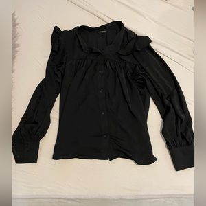 Banana Republic Long-Sleeve Ruffle Blouse